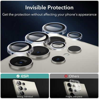 ESR Samsung Galaxy S24 Ultra Kameraschutz, kratzfestes Glas, 2 Set, Klar