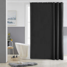 Duschvorhang Schwarz Textil Polyester 150x200 Wasserabweisend