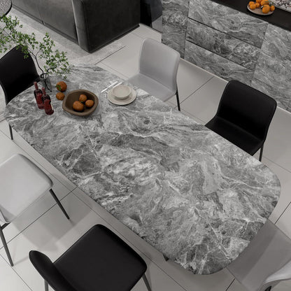 Dunkelgraue Marmor Klebefolie 80x8m Selbstklebend DIY Möbel Vinyl Surfacedeco