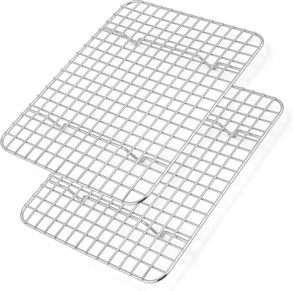 Auskühlgitter Set Edelstahl Kuchengitter Backgitter 24,8x18,9x1,8cm