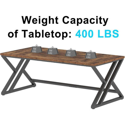 Schreibtisch 180cm Schwarze Eiche mit Metallrahmen für Home Office