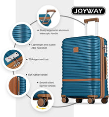 Joyway ABS Hartschalen Kofferset mit TSA-Schloss 4 Rollen