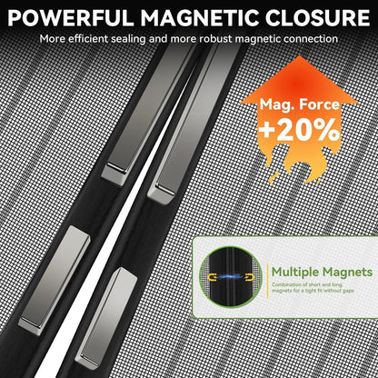 Fliegengitter Balkontür Magnet 90x190cm – Insektenschutz ohne Bohren
