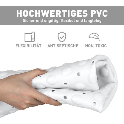 Rutschfeste Eckduschmatte 70x70 cm mit Saugnäpfen & Abfluss
