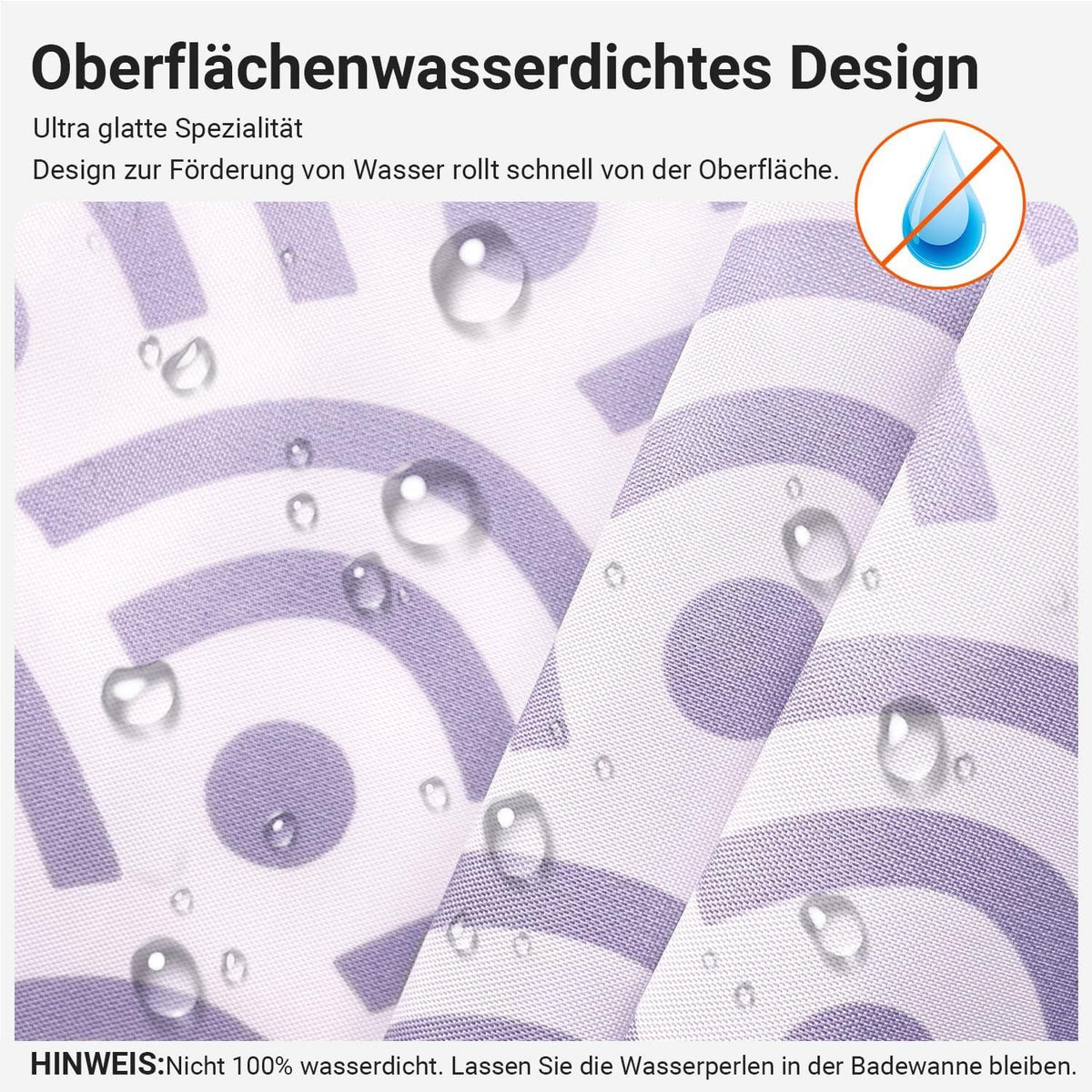 Duschvorhang Blume 120x200cm Antischimmel Textil Wasserdicht