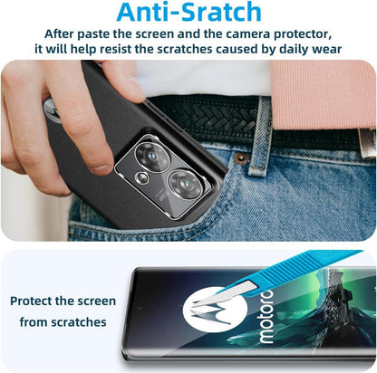 Panzerfolie + Kameraschutz für Motorola MOTO EDGE 40 NEO, 0.33mm Schutzglas
