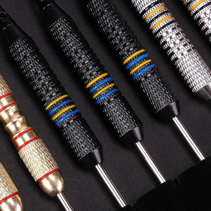 Profi Steeldarts 12 Stück Metallspitze Dartpfeile mit Case