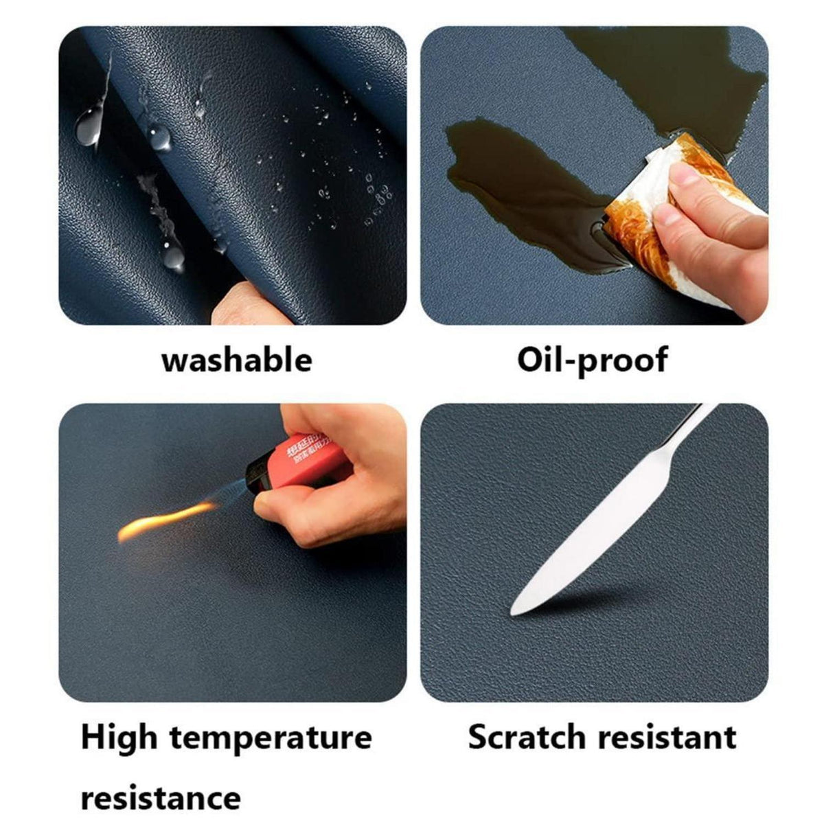 PU Tischdecke Wasserdicht Apricot+Orange 85x180 cm