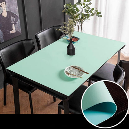 PU Tischdecke wasserdicht 80x180cm Grün Blau