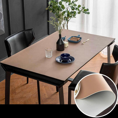 PU Tischdecke wasserdicht 80x200cm Khaki Grau