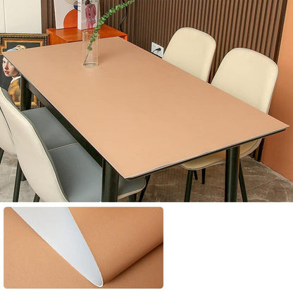PU Tischdecke wasserdicht 80x200cm Khaki Grau