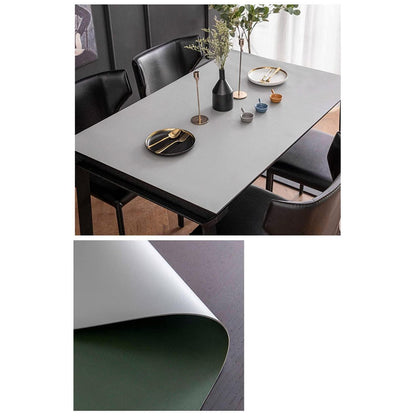 PU Tischdecke wasserdicht 85x180cm Grün Grau
