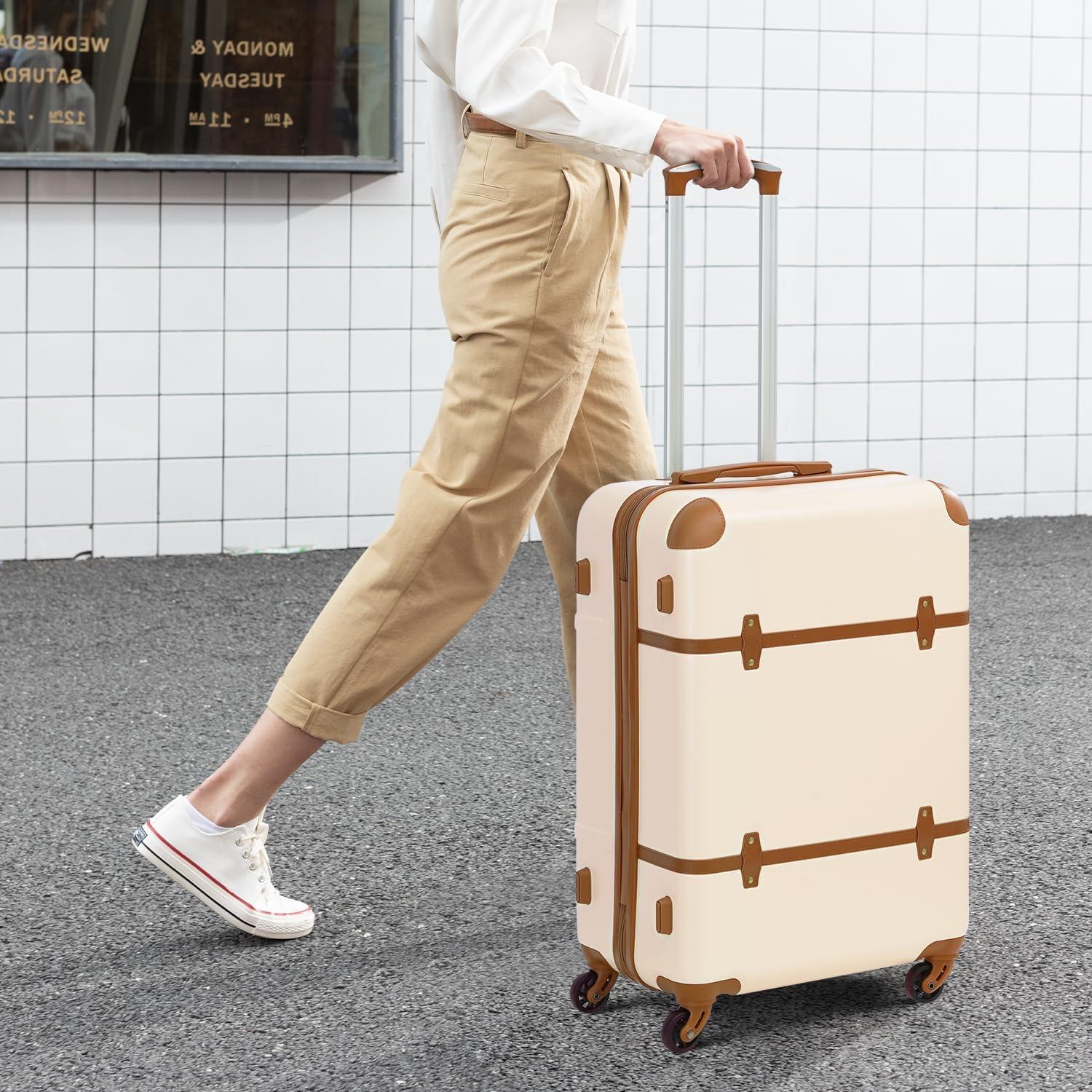 COOLIFE Koffer Trolley ABS Hartschale 4 Rollen TSA-Schloss