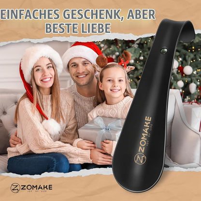 Schuhlöffel Metall Kurz (2er Set) – Mini Schuhanzieher für Reisen