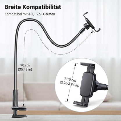 Flexibler Schwanenhals Handyhalter für Bett & Tisch