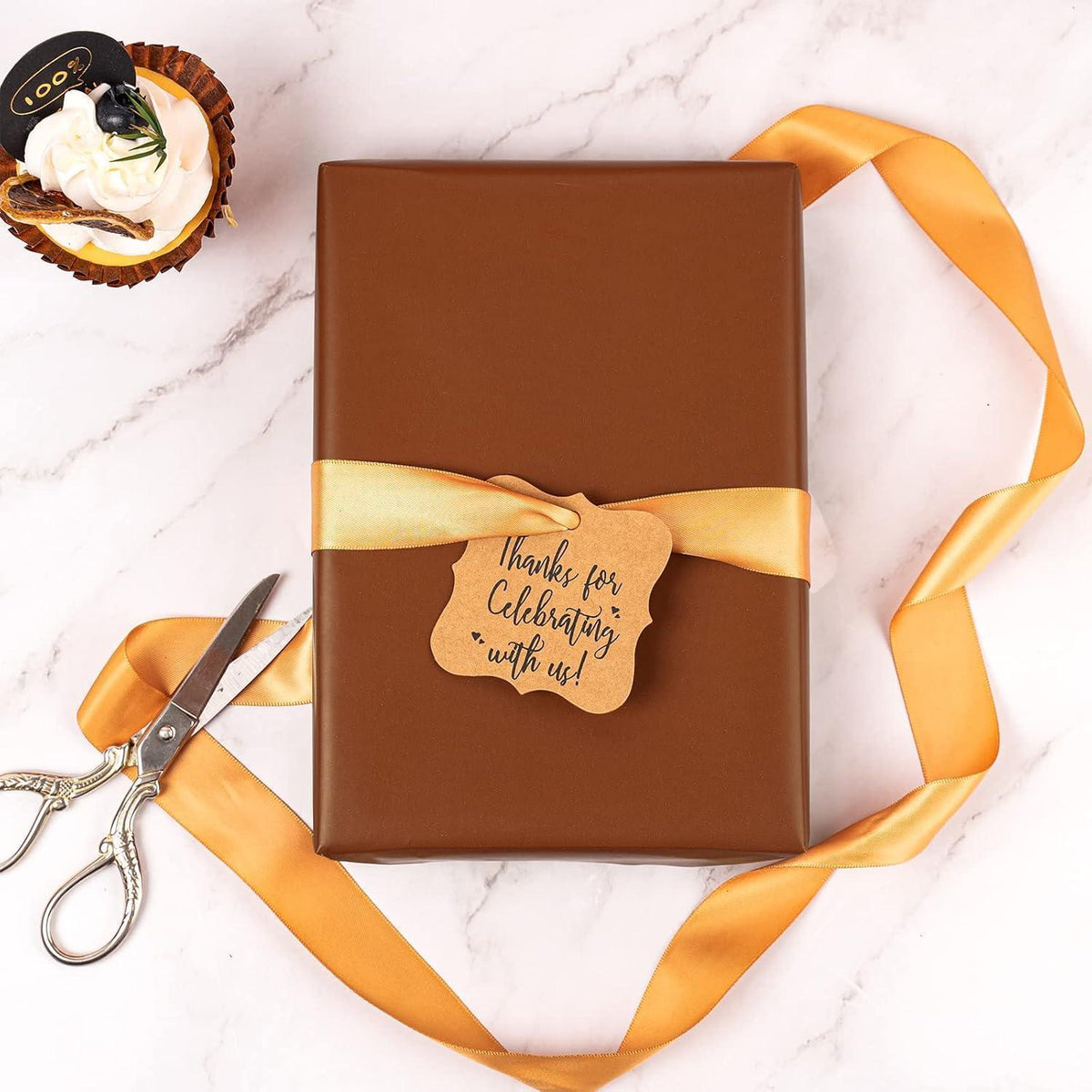 Geschenkpapier schokoladenbraun 44,5 cm x 10 m für alle Anlässe