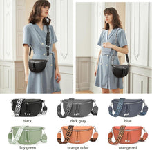 Moderne Umhängetasche Damen Crossbody Bag Breiter Gurt