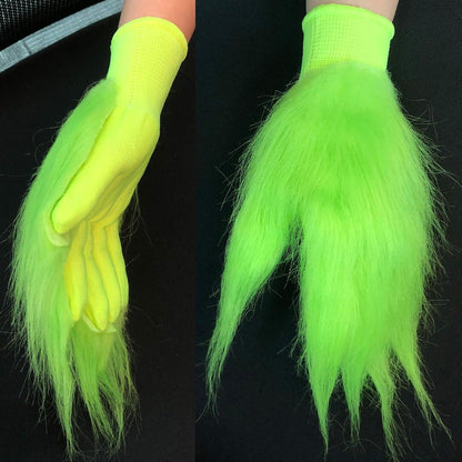 Grüne Monster Handschuhe Cosplay Halloween Weihnachten Party Bühne Geburtstag