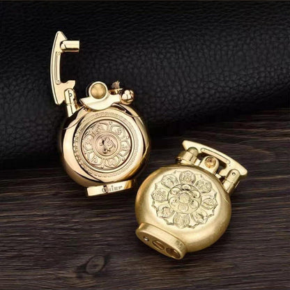 Vintage Antikes Feuerzeug, winddichtes Trenchfeuerzeug, Gold