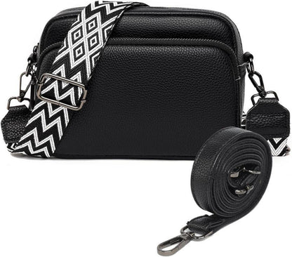 Damen Handy Umhängetasche Echtes Leder Crossbody Bag Schultergurt 3