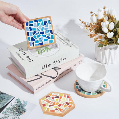 DIY Mosaik-Untersetzer Set – Glasfliesen zum Basteln & Verschenken