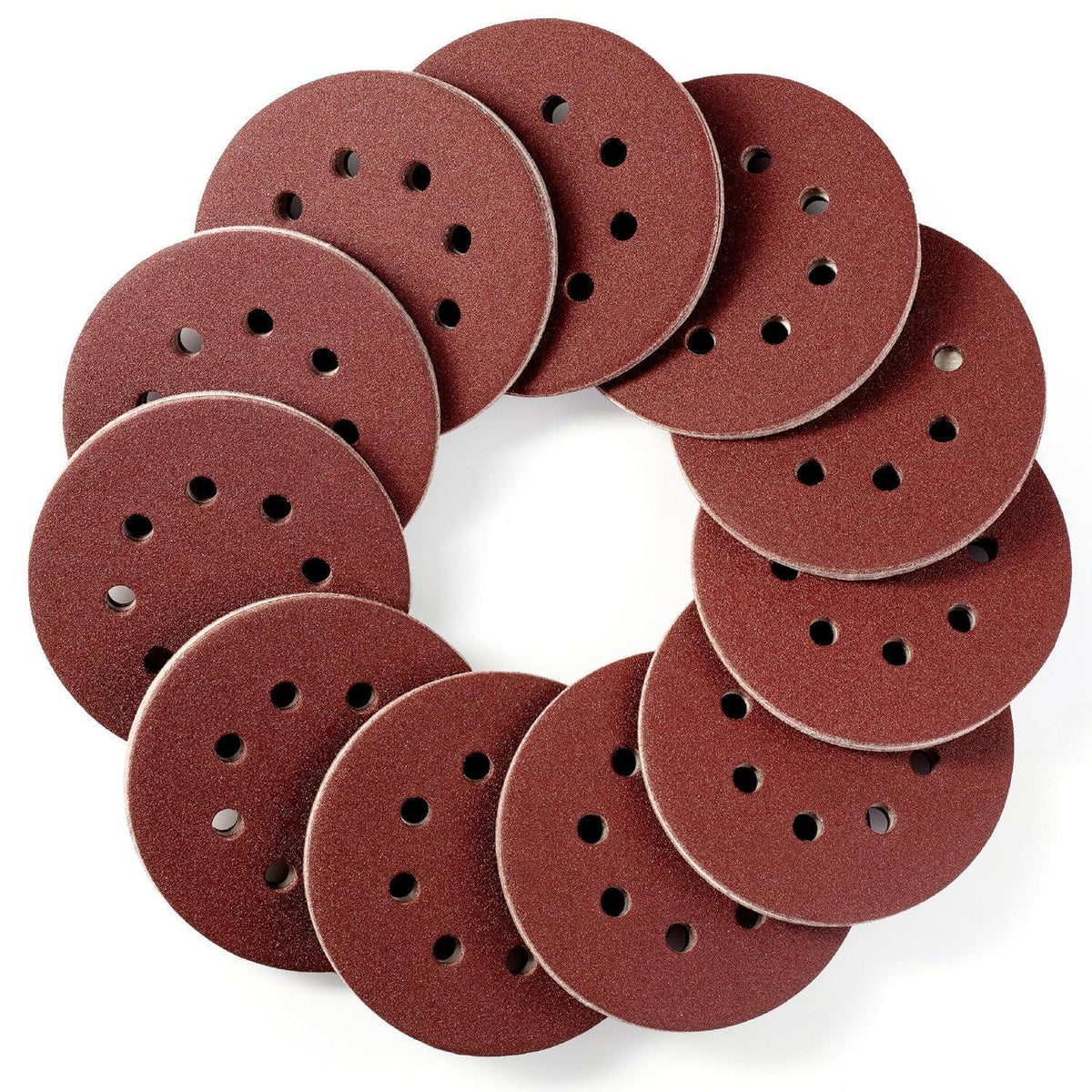 Schleifpapier 125mm Klett 110 Stück Körnung 120 für Exzenterschleifer
