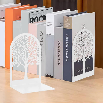 Qualsen Bücherstützen Metall Bücherhalter Regal Book Holder 1 Paar
