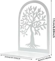 Qualsen Metall Buchstützen Bücherhalter für Regal (4