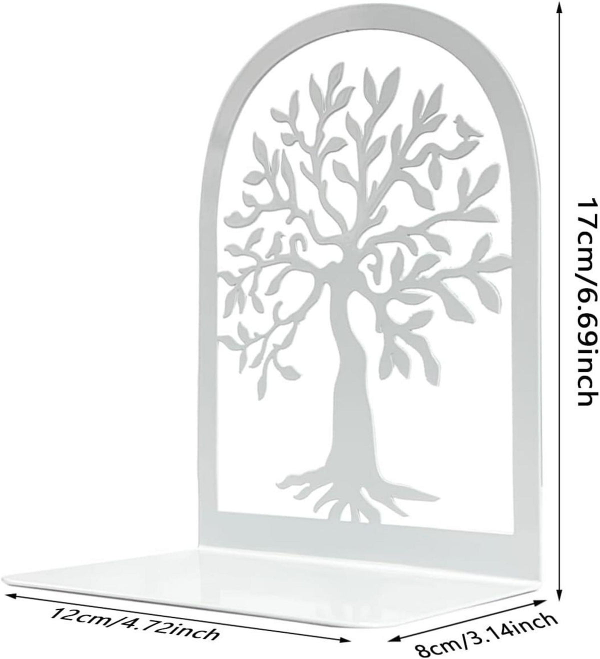 Qualsen Bücherstützen Metall Buchhalter Regal 17x12x8 cm (1