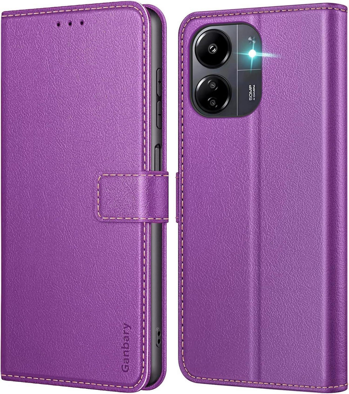 Handyhülle Xiaomi Redmi 13C Leder Klapphülle Kartenschlitze Magnet