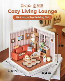 Rolife Miniaturhaus Bausatz Super World Puppenhaus Lounge