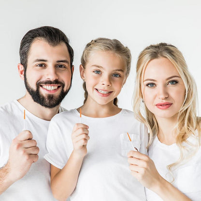 Interdentalbürsten 220 Stück Silikon Zahnzwischenraumbürsten Dental Stick