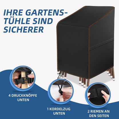 Gartenstuhl Abdeckung 420D Oxford Wasserdicht Winterfest