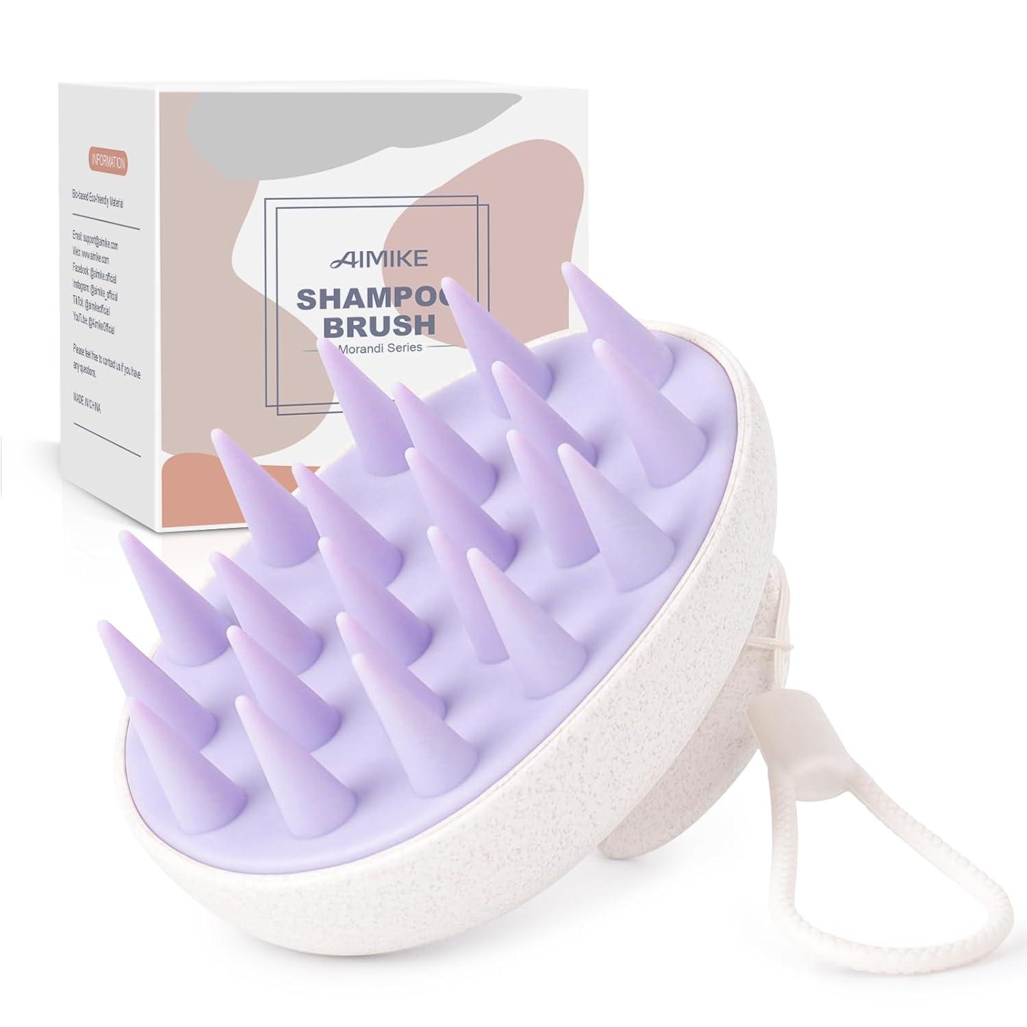 Kopfhaut Massagebürste Shampoo Bürste Blatt Serie Bio Haarwachstum