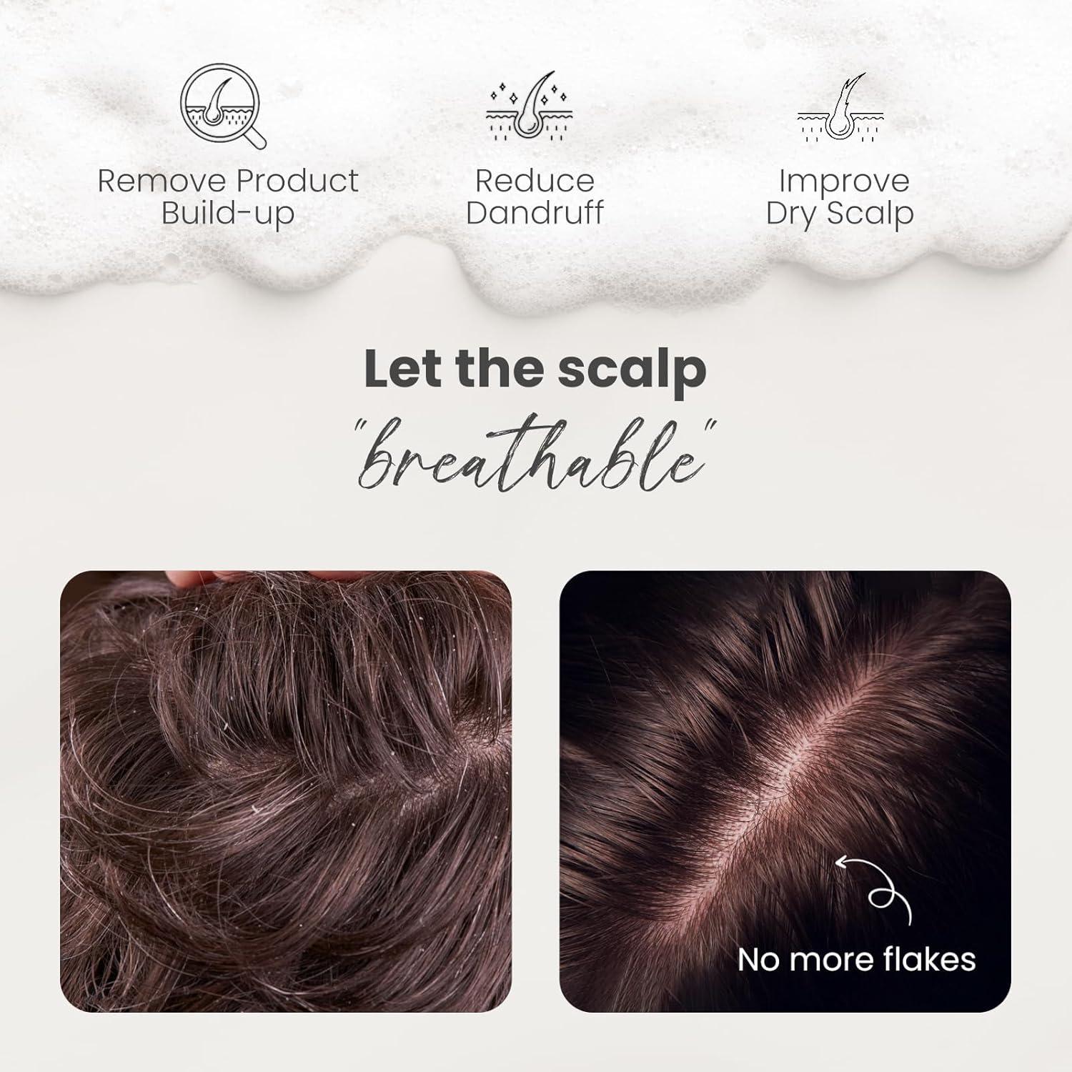 AIMIKE Kopfmassagebürste - Shampoo Bürste Blatt-Serie, für Haarwachstum & Schuppen - Nass & Trocken