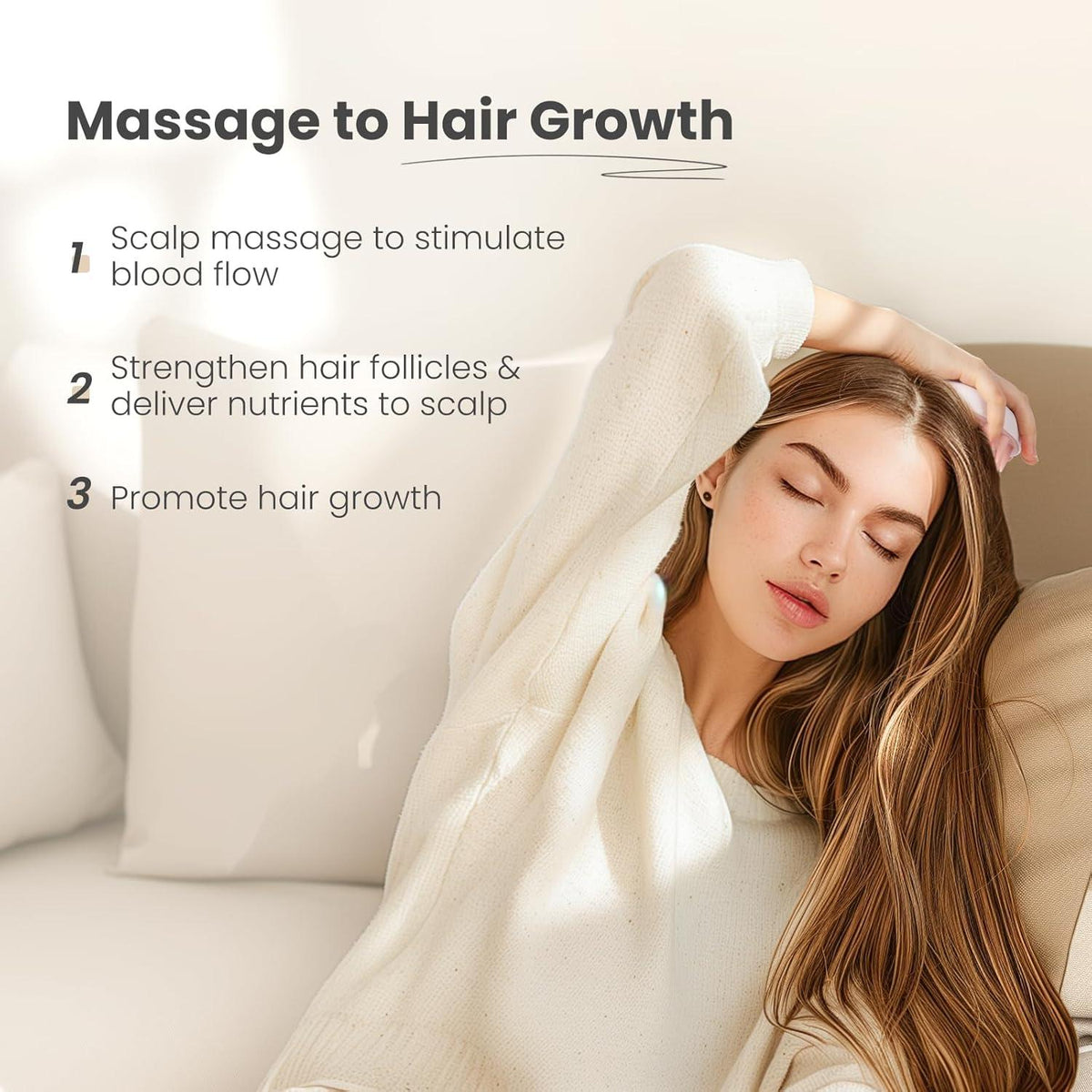 Kopfhaut Massagebürste Shampoo Bürste Blatt Serie Bio Haarwachstum Schuppen
