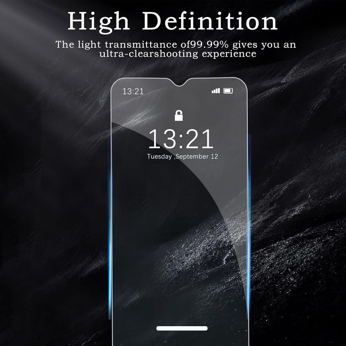 3 Stück Vivo Y76 Schutzfolie HD Panzer Displayschutz 9H Härte
