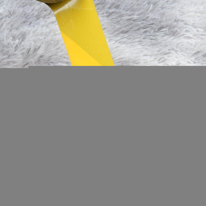 Hochflor Teppich Grau 240x300 – Flauschiger Wohnzimmerteppich Waschbar