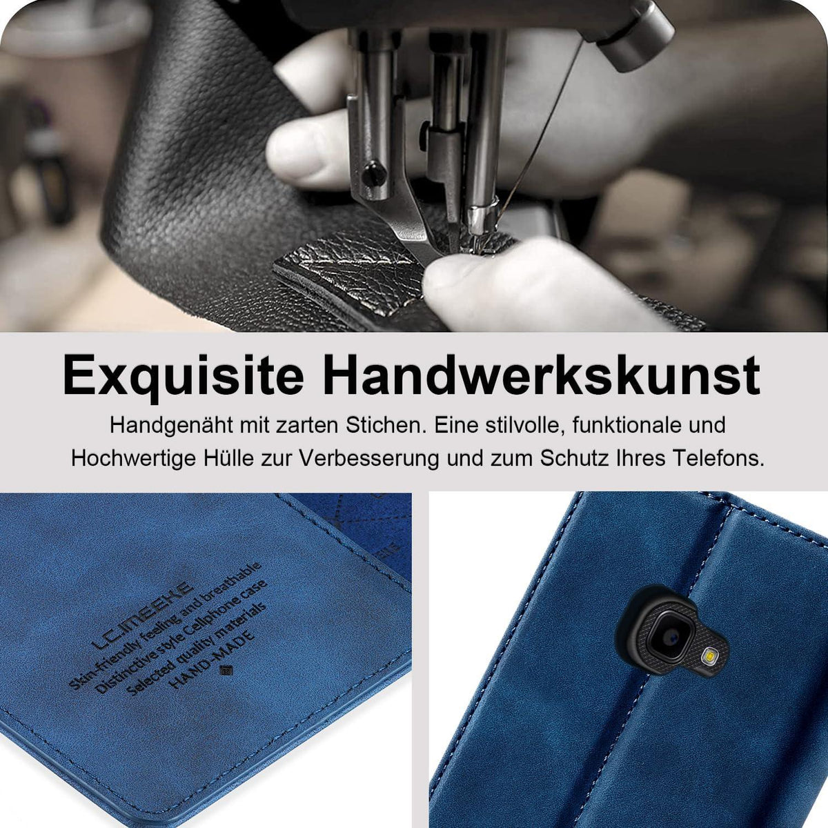 Handyhülle Samsung Galaxy Xcover 4 4s Leder Magnet