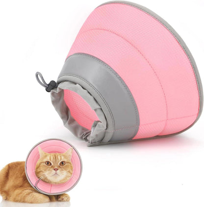 Katzenhalskrause Halsband Verletzungsschutz orange M 20.3-25.4cm