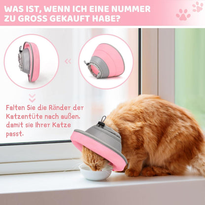Verstellbarer Halskrause Katze orange EPE-Material