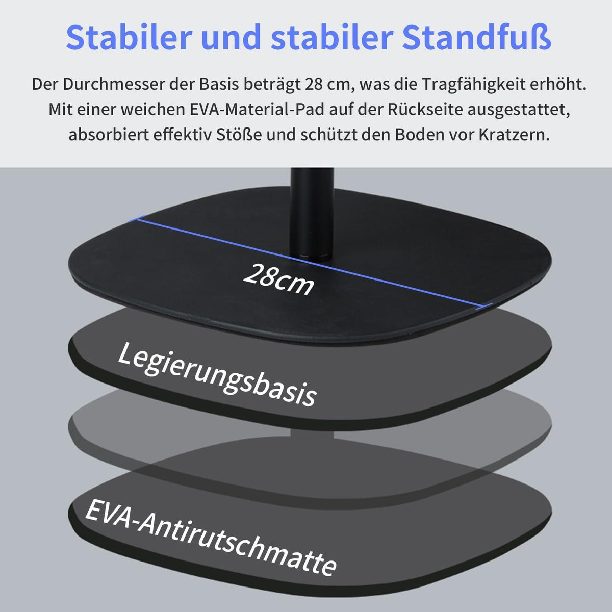 Beamer Ständer höhenverstellbar stabil bis 7kg Tragfähigkeit