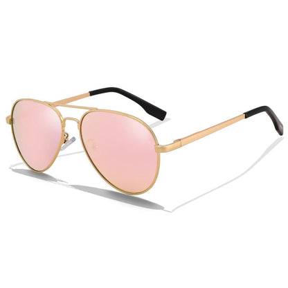 Pilotenbrille Kinder Sonnenbrille Polarisiert Gold/Rosa