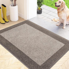 Schmutzfangmatte Innen 60x90 cm rutschfeste Fußmatte Beige waschbar
