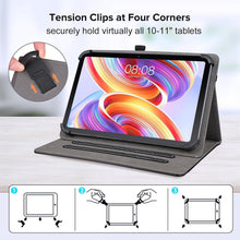 DLveer Universal Tablet Hülle 10-11 Zoll, Multi-View PU