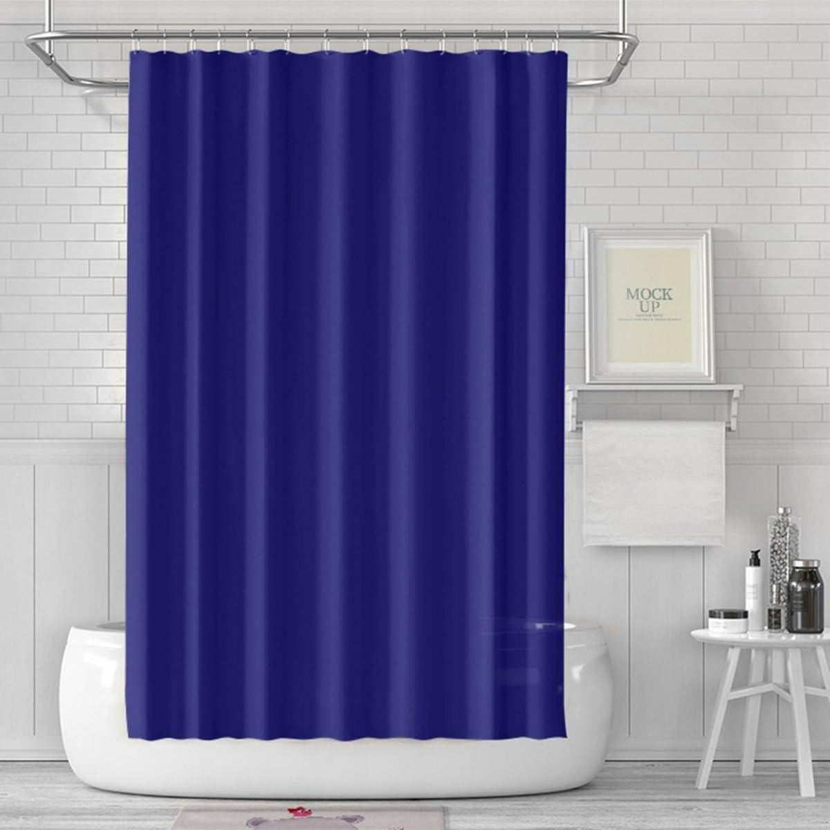 Duschvorhang PEVA Dunkelblau Wasserdicht 180x180cm anti-schimmel mit