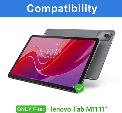 Hülle für Lenovo Tab M11 11 Zoll 2024 PU Leder Case Auto
