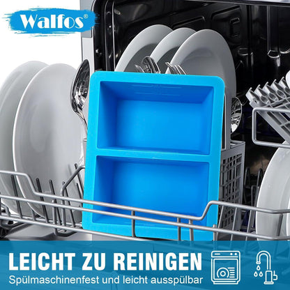 Silikon Gefriertablett 1-Tasse mit Deckel - 4er Set