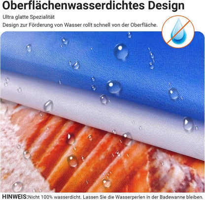 Duschvorhang 200x200cm Sea Blue, Antischimmel
