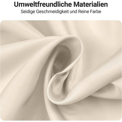 Duschvorhang Beige 150x150cm Antischimmel Wasserabweisend